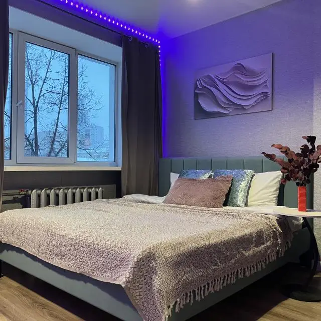 Real photos of Studio with a king-size bed in the very center of the city - windows on Lenin Avenue, view of the city center