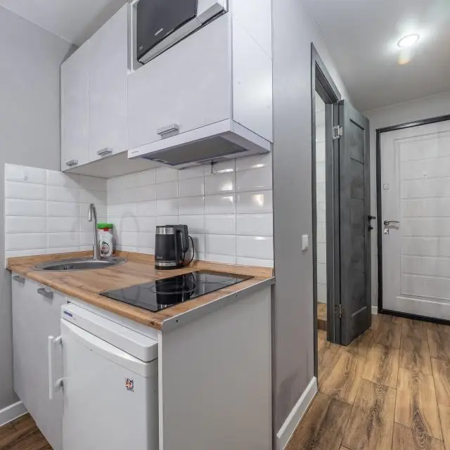 Real photos of The apartment is located on 22 Yelninskaya Street, building 1