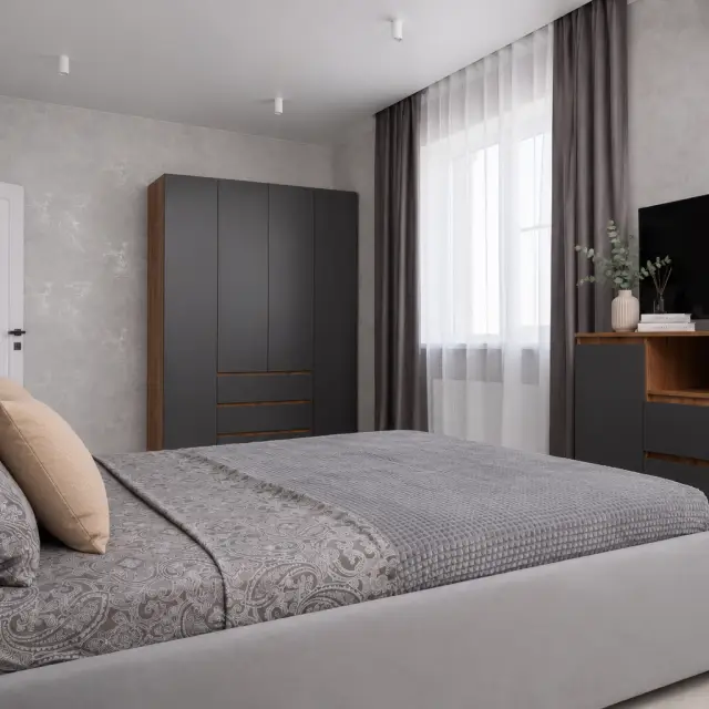 Real photos of 3-room apartment | 6 guests | 4 separate beds | Galitsky Park, Expograd Yug and Red Square — 15 min