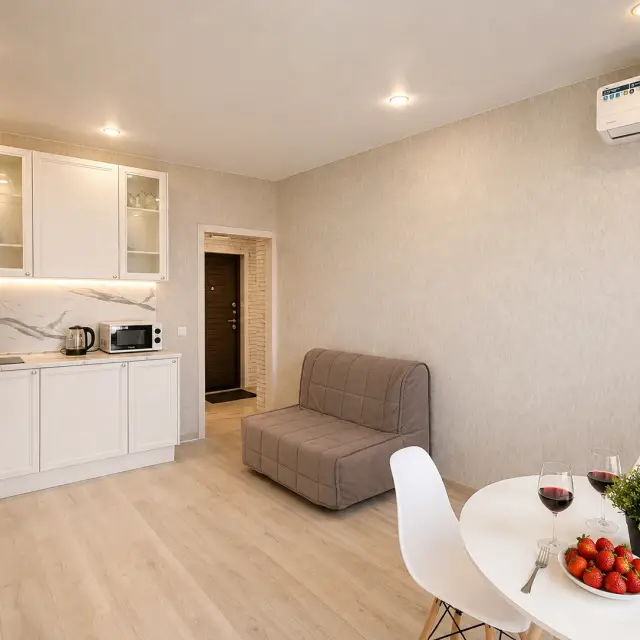 Real photos of Apartment "GERMAN VILLAGE" on Atlanticheskaya St. , 2k1