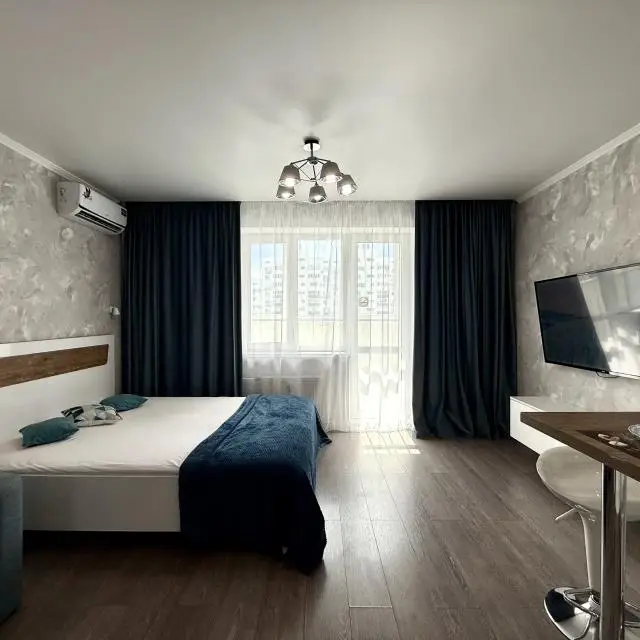 Real photos of Studio apartment from the Home Hotel company on the Brothers Khusainov, 2/2