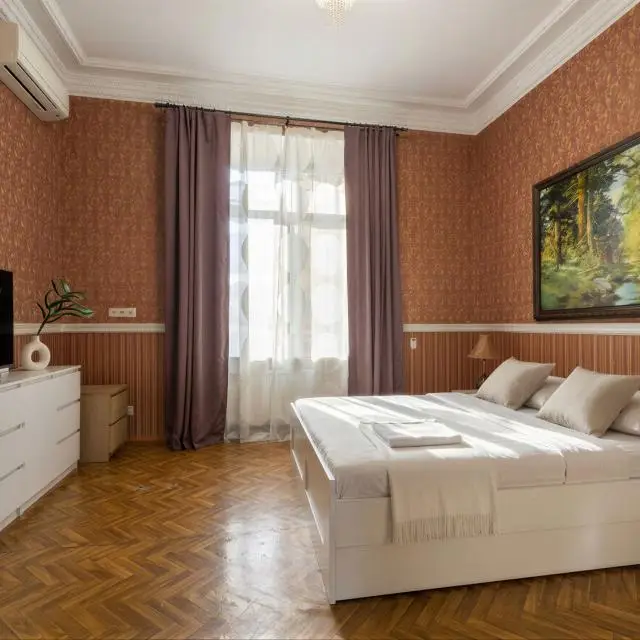 Real photos of The apartment is available on Kudrinskaya Square