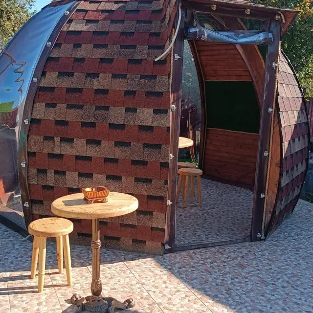 Real photos of Hadjoh yurts in Adygea