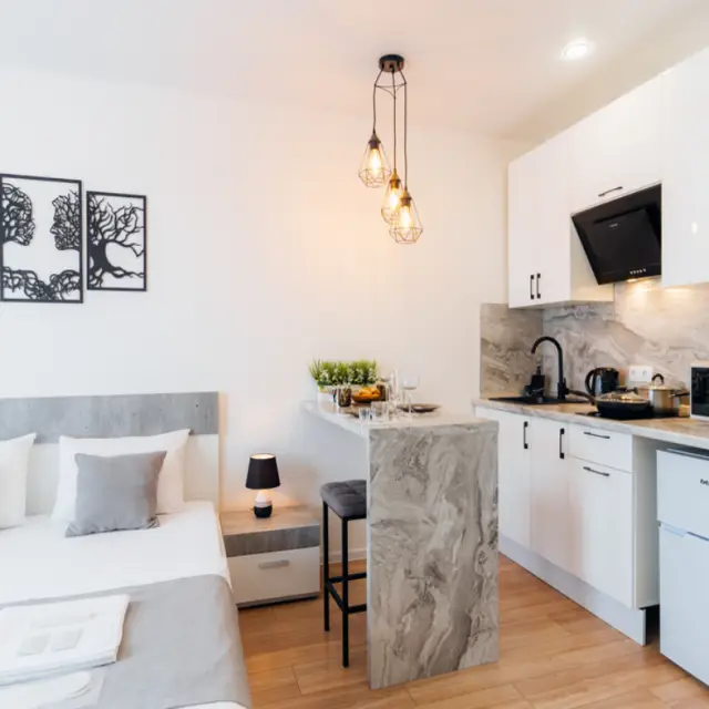 Real photos of Lesnoy Residential complex apartments on 65 let Pobedy Street 6