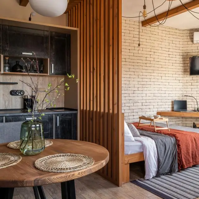 Real photos of Loft apartment on Dovatortsev street 77 building 1