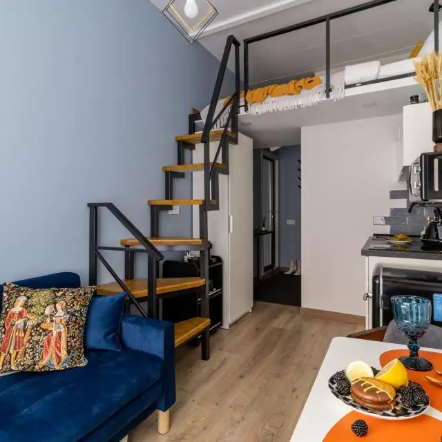 Real photos of A studio with a European character and a bright interior