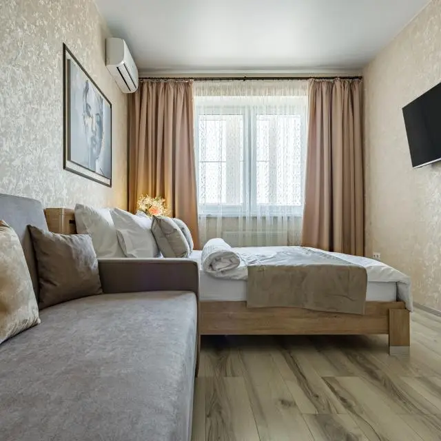 Real photos of Olympic Residential complex apartments on Dzerzhinskiy street 110A
