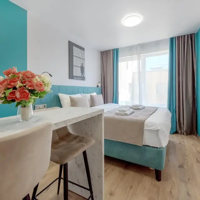 Real photos of Cozy VEDA Apartments near Kirovsky Zavod metro station, 64 Stachek ave. 
