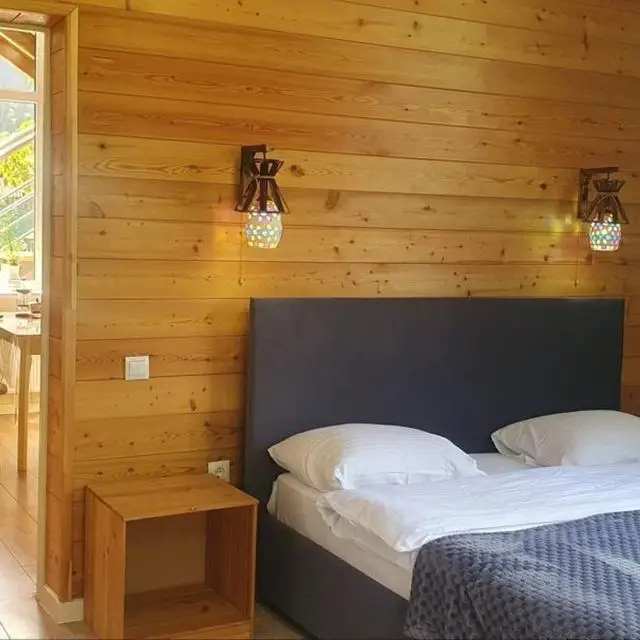 Real photos of Mountain view apartments in the resort village of Teberda