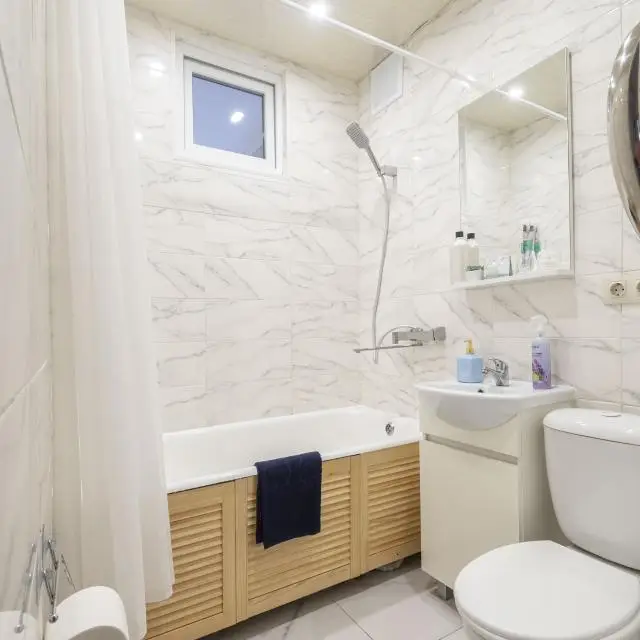 Real photos of Cozy apartment with a balcony two minutes walk from Dubrovka metro station