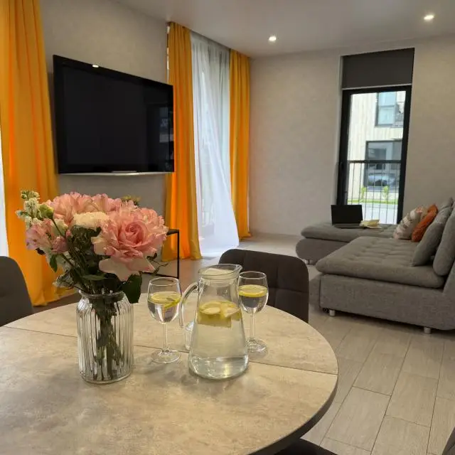 Real photos of Apartment with a separate bedroom and a private terrace near Okhta Park