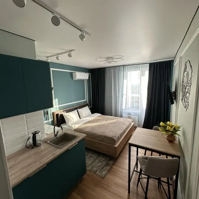 Real photos of Loft studio with magnificent views of the Volga River