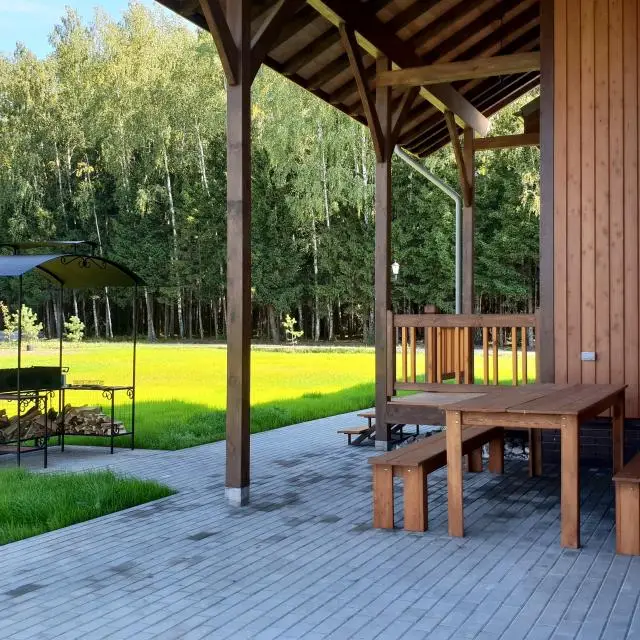 Real photos of Cottage B1 at the recreation center Novosti Park