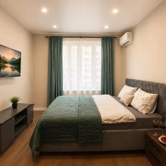 Real photos of Apartment "IZUMRUDNY VIBE" on Hero Dangiriyev St. 2