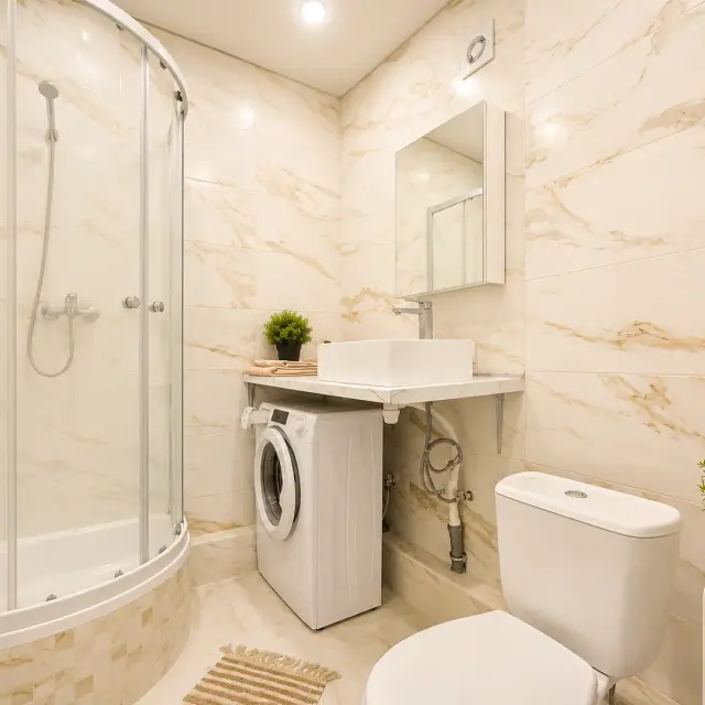 Real photos of Apartment "GERMAN VILLAGE" on Atlanticheskaya St. , 2k1