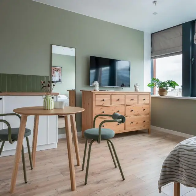 Real photos of Apartment 1896. Large design studio with air conditioning at Ladozhskaya metro station