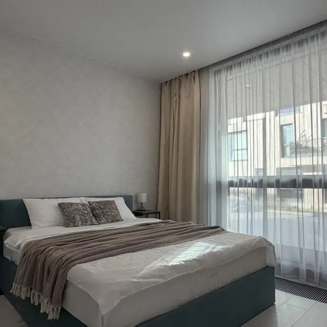 Real photos of Apartment with a separate bedroom and a private terrace near Okhta Park