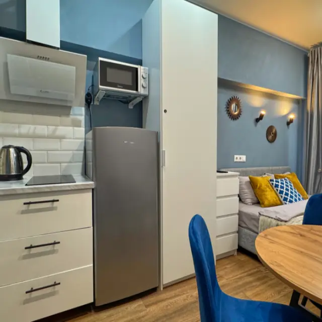 Real photos of Ma-Three apartments on 1A Amurskaya St., building 2