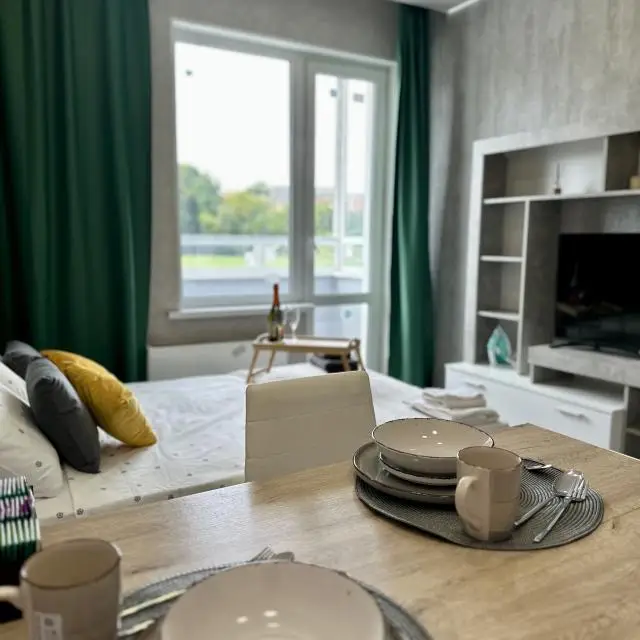 Real photos of Studio with a view of the Moskva River canal
