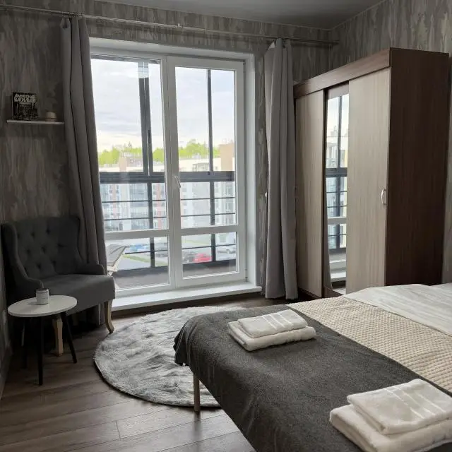 Real photos of Apartment for two with a view of the forest and an atmospheric balcony