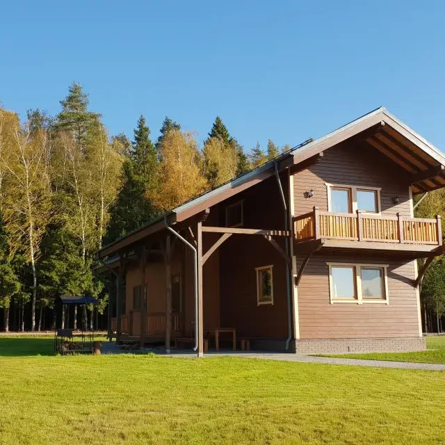 Real photos of Cottage B1 at the recreation center Novosti Park