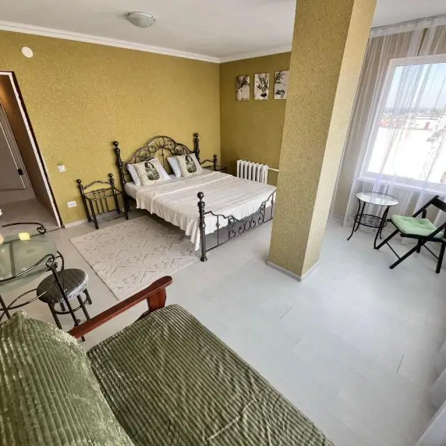 Real photos of apartment with a view of the Caucasus Mountain Range and the mosque