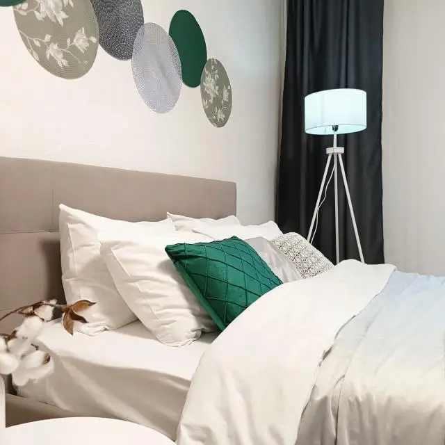 Real photos of Berry apartments of the Den House chain in Leningradsky Kvartal residential complex