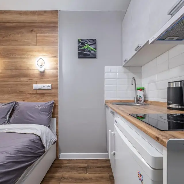 Real photos of The apartment is located on 22 Yelninskaya Street, building 1