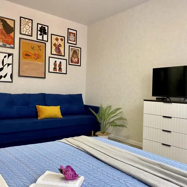 Real photos of Apartment Southern sky for atmospheric relaxation for 4 guests next to the M4