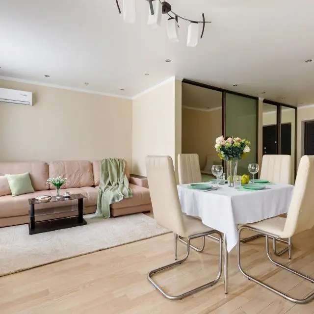 Real photos of Apartment with a large kitchen-living room