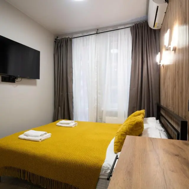 Real photos of MOKO Apartments at 20 Novoostapovskaya St. 