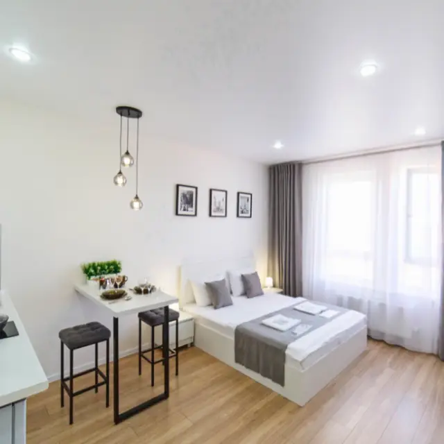 Real photos of Lesnoy Residential complex apartments on 65 let Pobedy Street 6