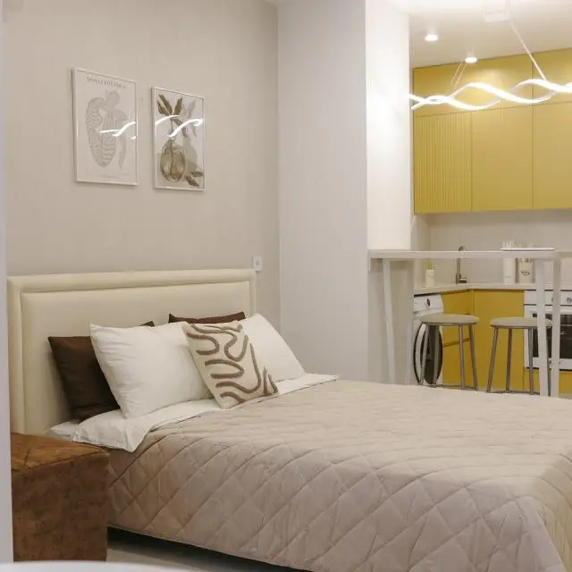 Real photos of Studio Lotos | Lyubimovo | Galitsky Park | M4-Don | up to 3 guests | Contactless check-in 24/7 | Discounts for long stays