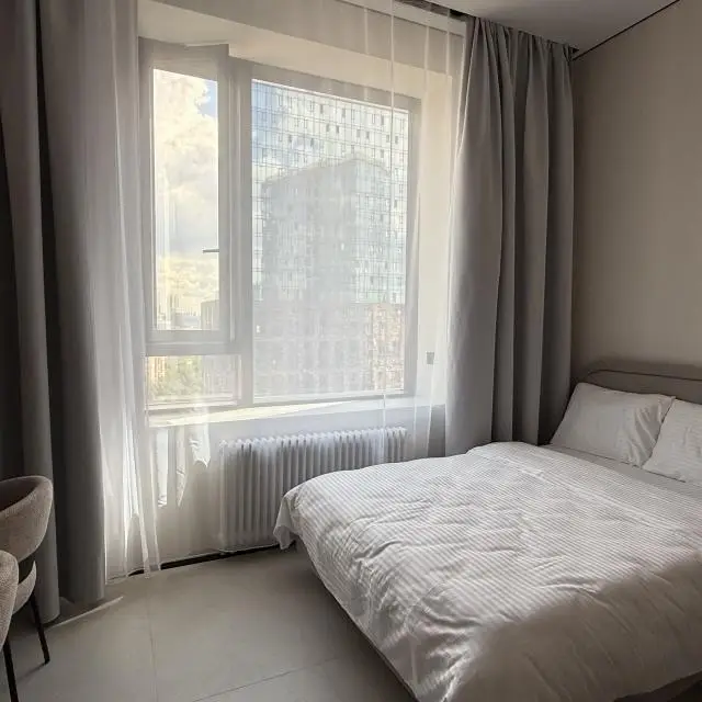 Real photos of The studio is new on the embankment with a view of Moscow City
