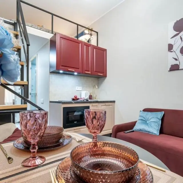 Real photos of Cozy studios on the Kryukov Canal