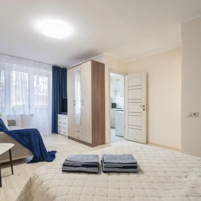 Real photos of Cozy apartment with a balcony two minutes walk from Dubrovka metro station