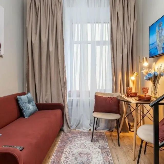 Real photos of Cozy studios on the Kryukov Canal