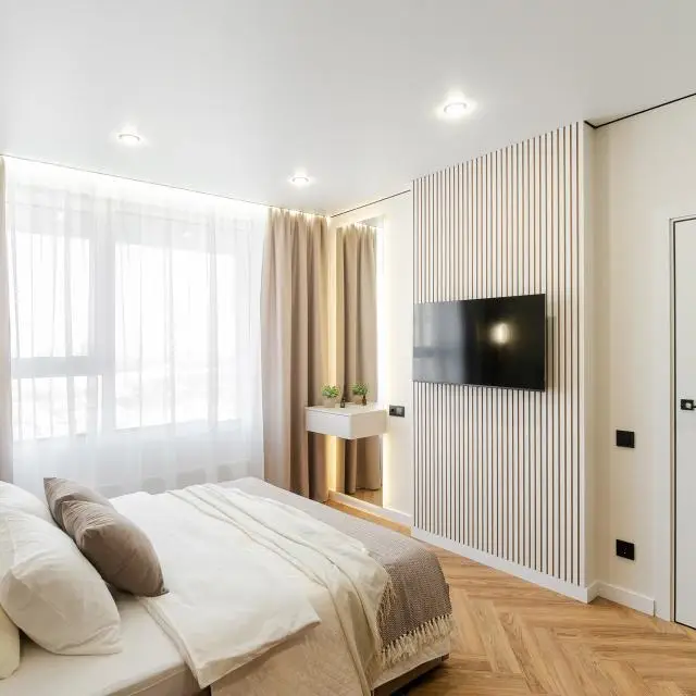 Real photos of Designer 1-room apartment with a projector | G-Drive Arena | up to 4 guests