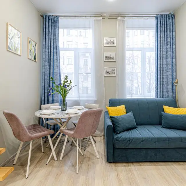 Real photos of Studio 20m in the heart of Vasilyevsky Island