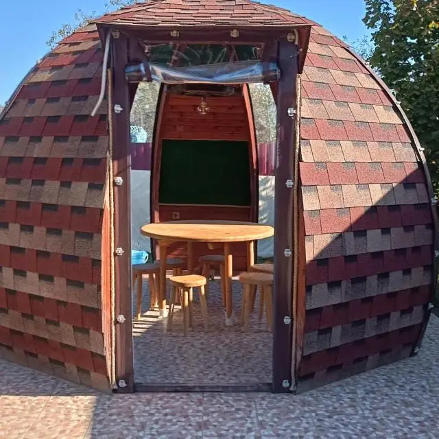 Real photos of Hadjoh yurts in Adygea