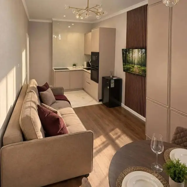 Real photos of The apartment is decorated in bright colors from the Juls Apart company