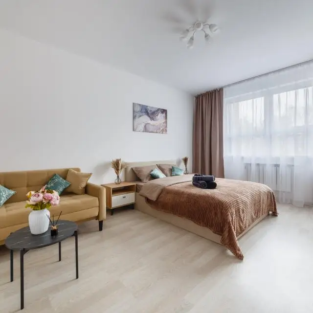 Real photos of Bright one-bedroom apartment with European renovation