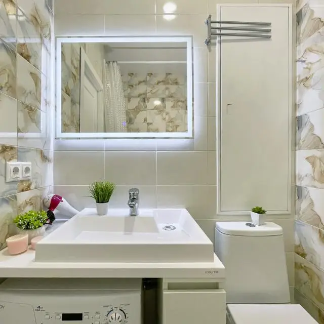 Real photos of Studio apartment / 4 beds / Large loggia /Business class house